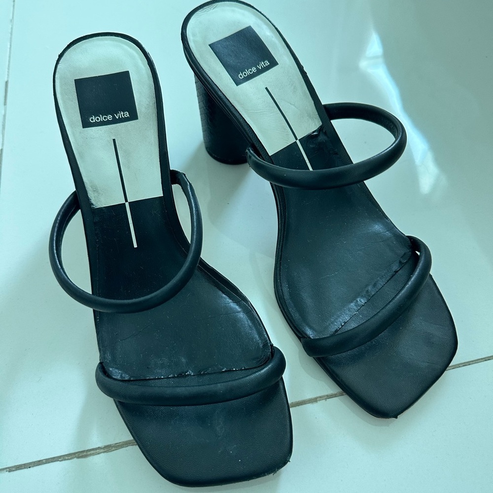 Dolce Vita Womens Black Heels size 9